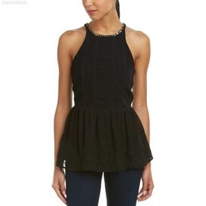 Willow & Clay Beaded Peplum Top